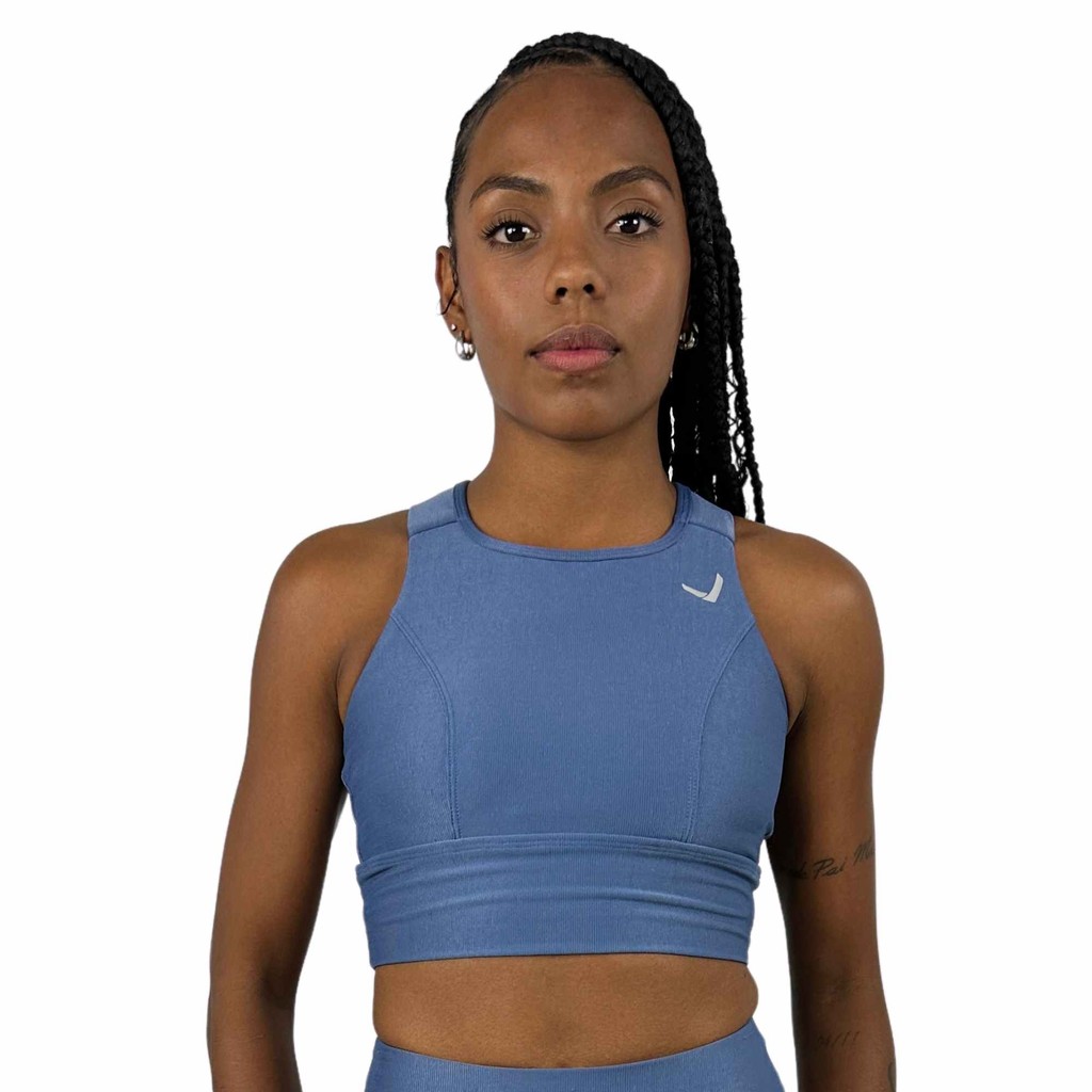 Top de Corrida com Sustentação Running Com Bolsos Caminha Atletismo Academia Treino Lunar em Oferta na Shopee