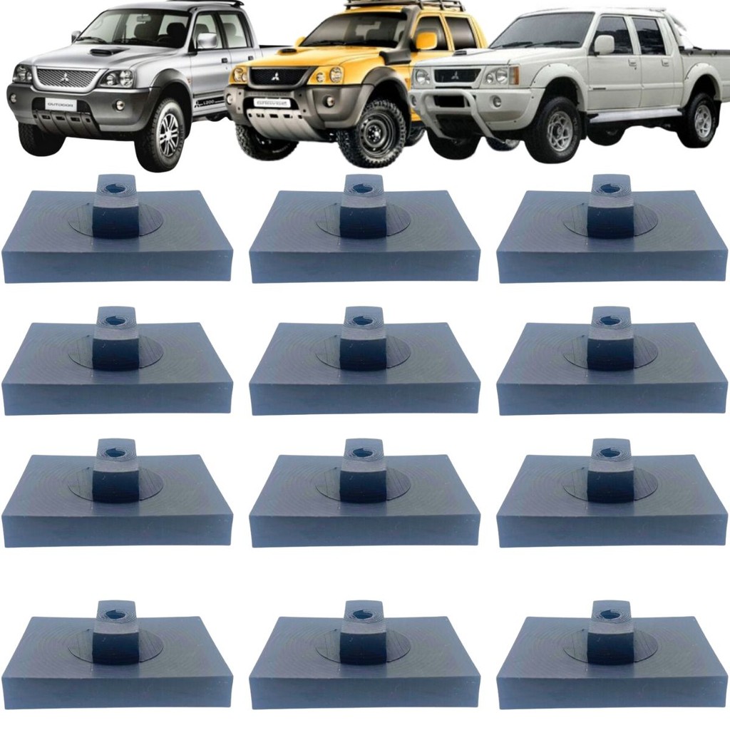 KIT 12 CALÇO SEPARADOR ANTIRUÍDO FEIXE MOLA L200 QUADRADA SPORT OUTDOOR 92 A 12