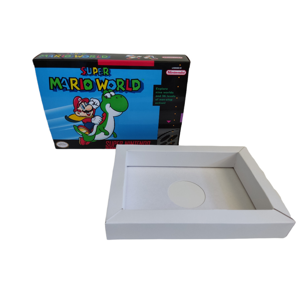 Kit 6 caixas com berço escolha o titulo Super nintendo