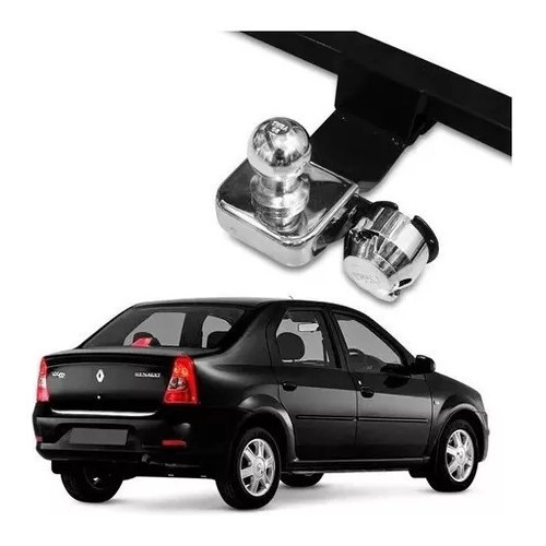 Engate Reboque 700kg Renault Logan 2008 2009 2010 2011 2012 Reforçado bOM