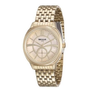 RELÓGIO SECULUS FEMININO DOURADO 20417LPSVDS1