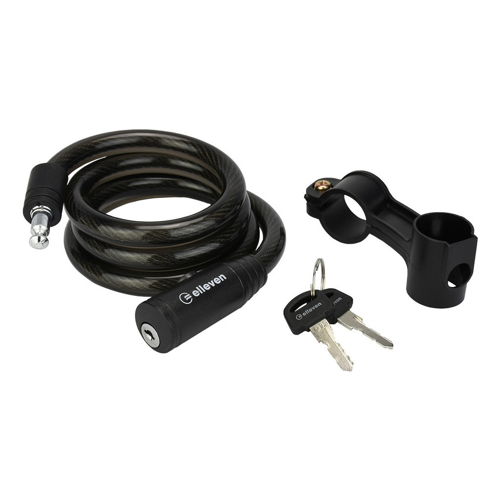 Cadeado Para Bicicleta Espiral Elleven 1 Metro Com Chave Cor Preto em Oferta na Shopee