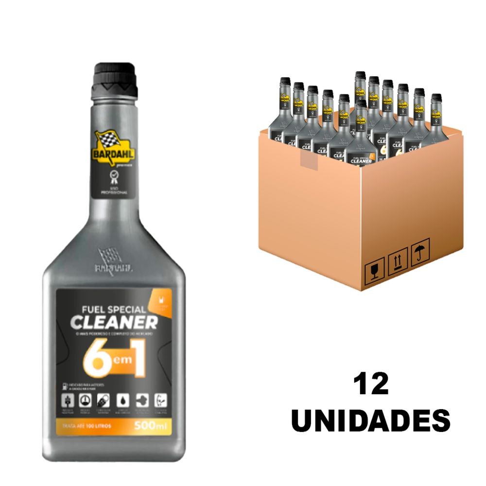 Kit 12 Aditivo para Combustível Flex Fuel Special Cleaner 6 em 1 500ml - BARDAHL