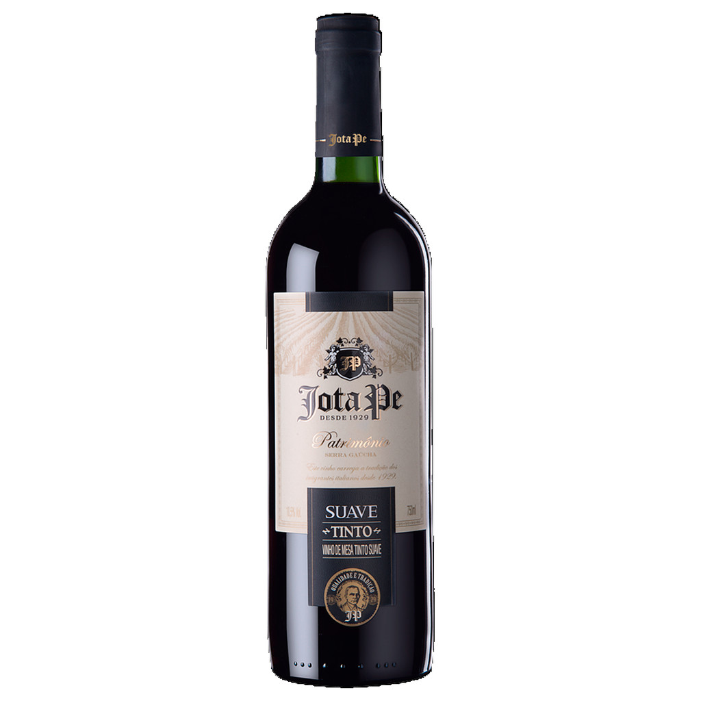 VINHO JOTA PE SUAVE TINTO 750ML em Oferta na Shopee