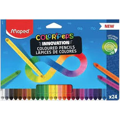 Lapis De Cor 24 Cores Color Peps Infinito Maped