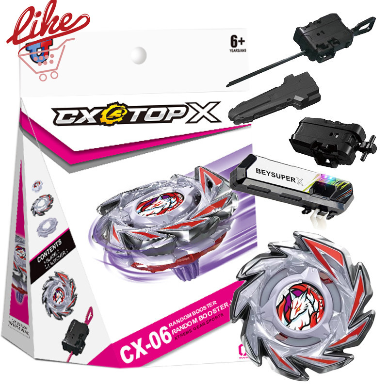 Beyblade X CX-06 01 Fox Brush Xtreme Com Lançador Led Grip Conjunto Para Explosão Criança Brinquedos Crianças Menino Pr