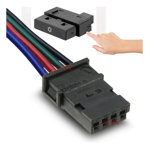 Conector Plug Botão Farol Milha Neblina Celta 2011 Até 2016