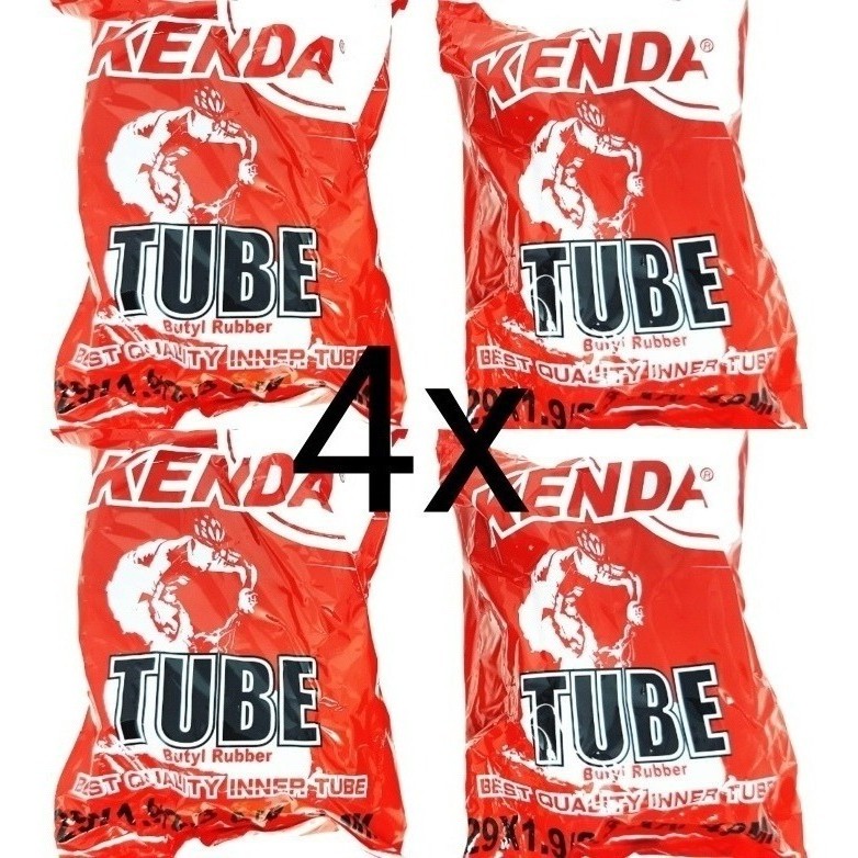 KIT 4 CÂMARAS DE AR KENDA ARO 29 x 1.90–2.30 – VÁLVULA AMERICANA 48MM (BICO GROSSO) em Oferta na Shopee