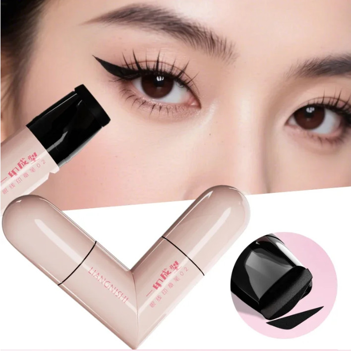 Girar Delineador Carimbo Integrado Preto Marrom Dupla Ponta DIY Asa Estêncil À Prova Dwaterproof Água De Manchas Caneta 