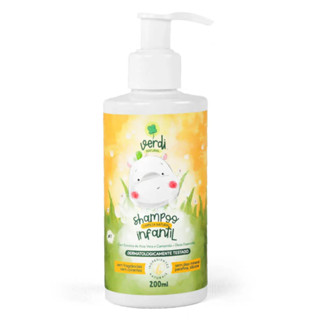 Shampoo Infantil 100% Natural com Extratos de Aloe Vera e Camomila + Óleos Essenciais - Verdi Natural em Oferta na Shopee