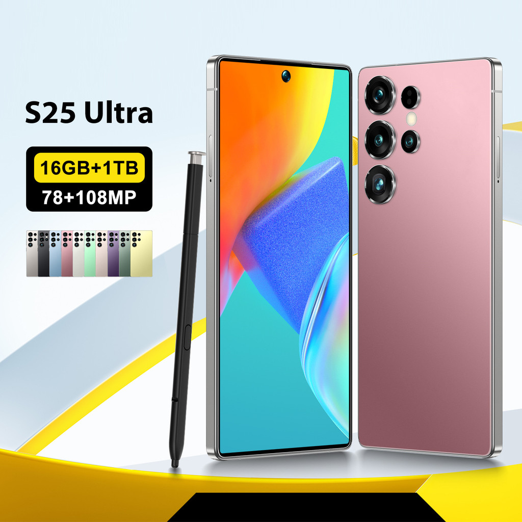 2025 novo Smartphone S25 Ultra versão Global do telefone móvel 16 + 1TB High-End 24cm Smar...