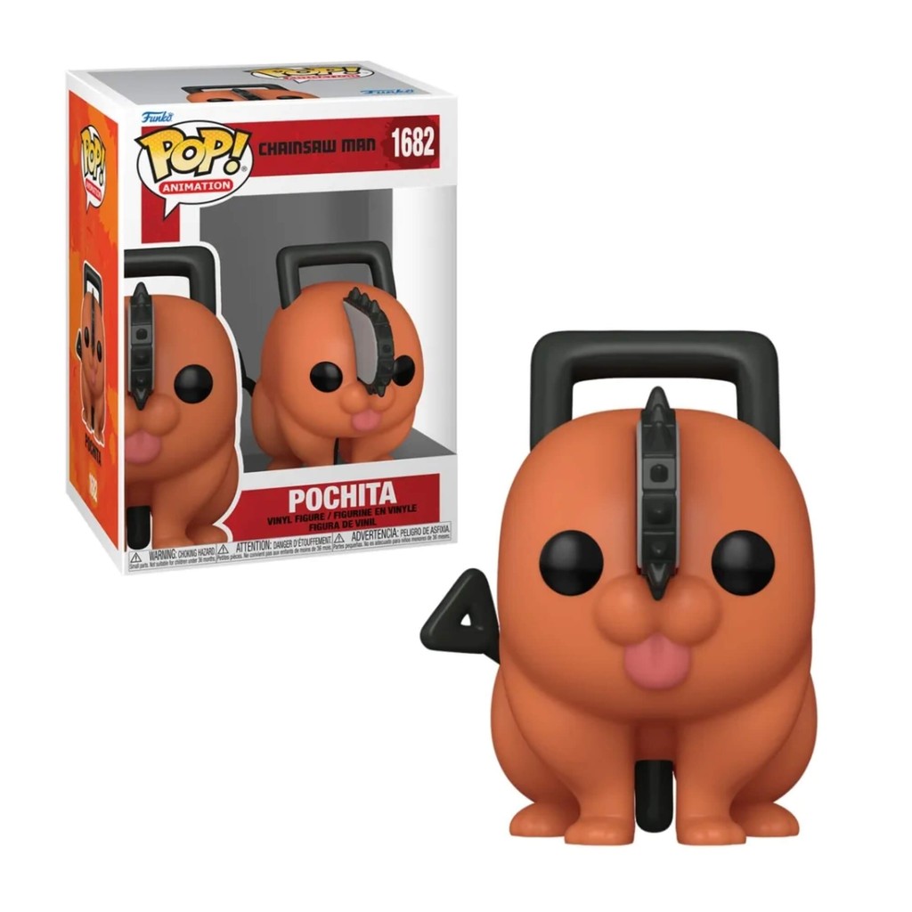 Funko Pop! Pochita Chainsaw Man Candide 11612 | Colecionável Anime Fofo Original 9cm