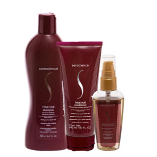 Senscience Kit True Hue Shampoo 280ml Condicionador 240ml e Oleo Capilar 55ml em Oferta na Shopee