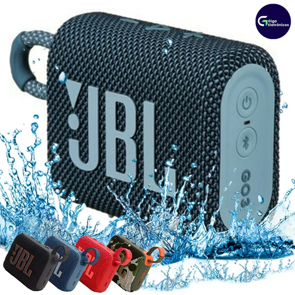 Caixa de Som GO3 GO4 Bluetooth Sem Fio Bateria Longa Duração À Prova D'Água para Casa