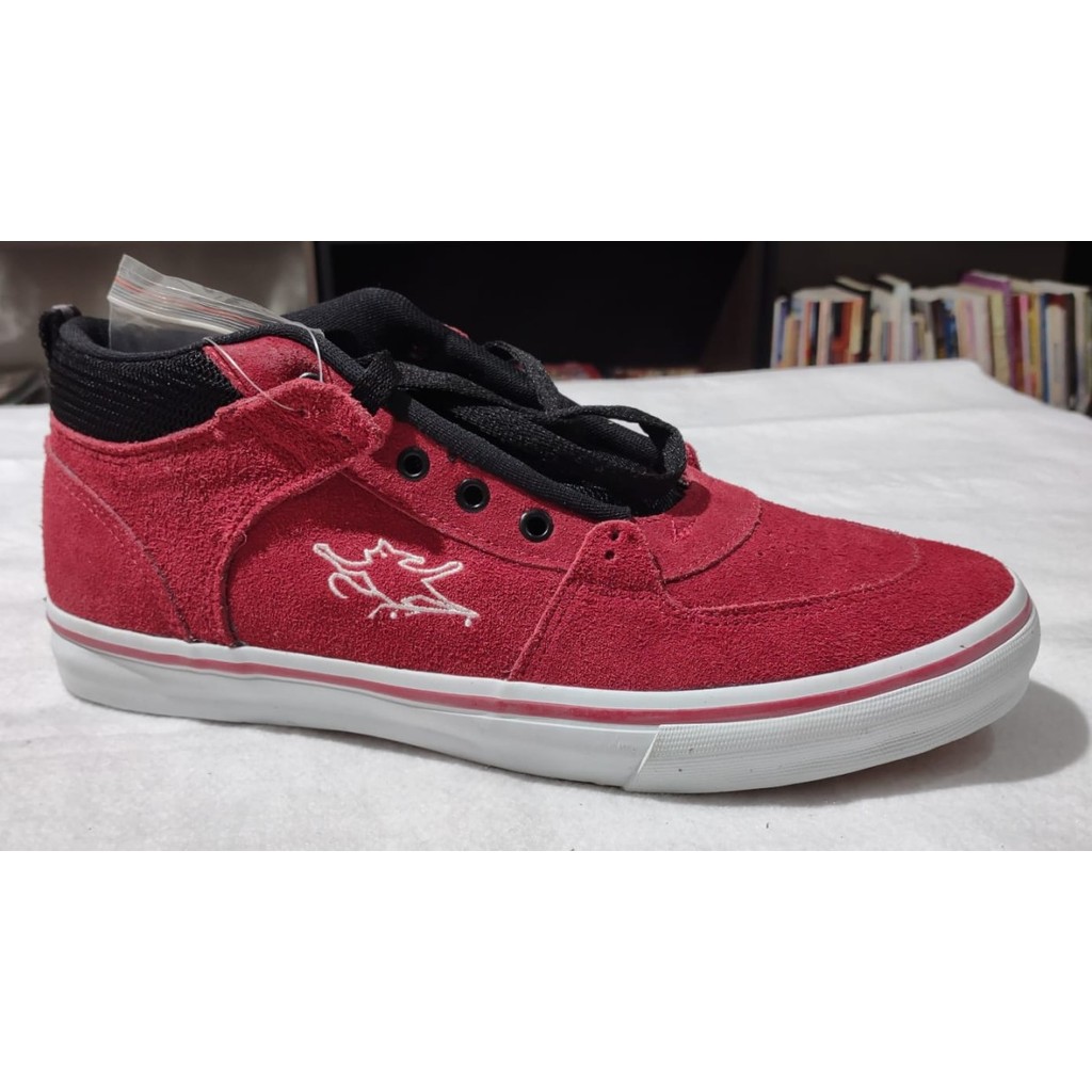 Tênis Mad Rats MR83 Camurça Vermelho