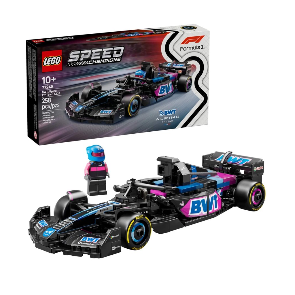 LEGO Speed Champions BWT Alpine F1 Team A524 258 Peças Carro de Corrida 4111177248