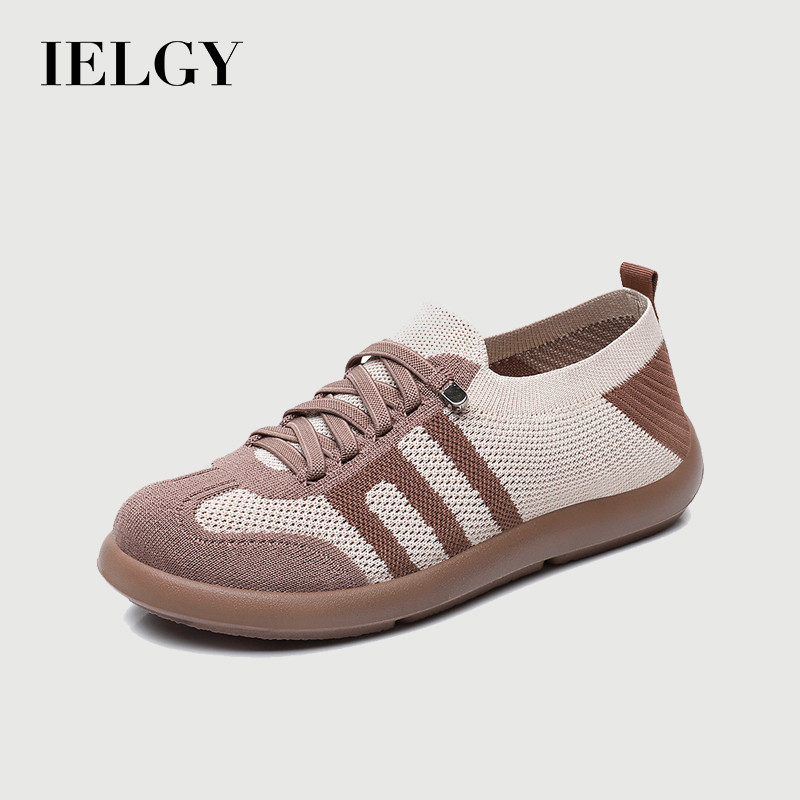 IELGY Sapatos Femininos De Sola Macia Verão Respirável Casual Slip-on