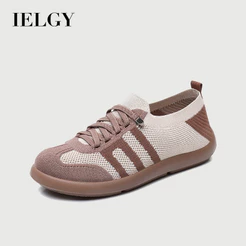 IELGY Sapatos Femininos De Sola Macia Verão Respirável Casual Slip-on
