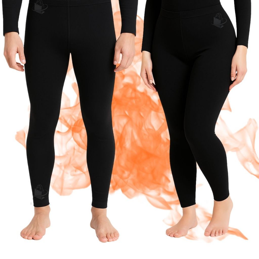 Calça Térmica Forrada Flanelada Peluciada Segunda Pele Inverno Masculina Feminina Frio