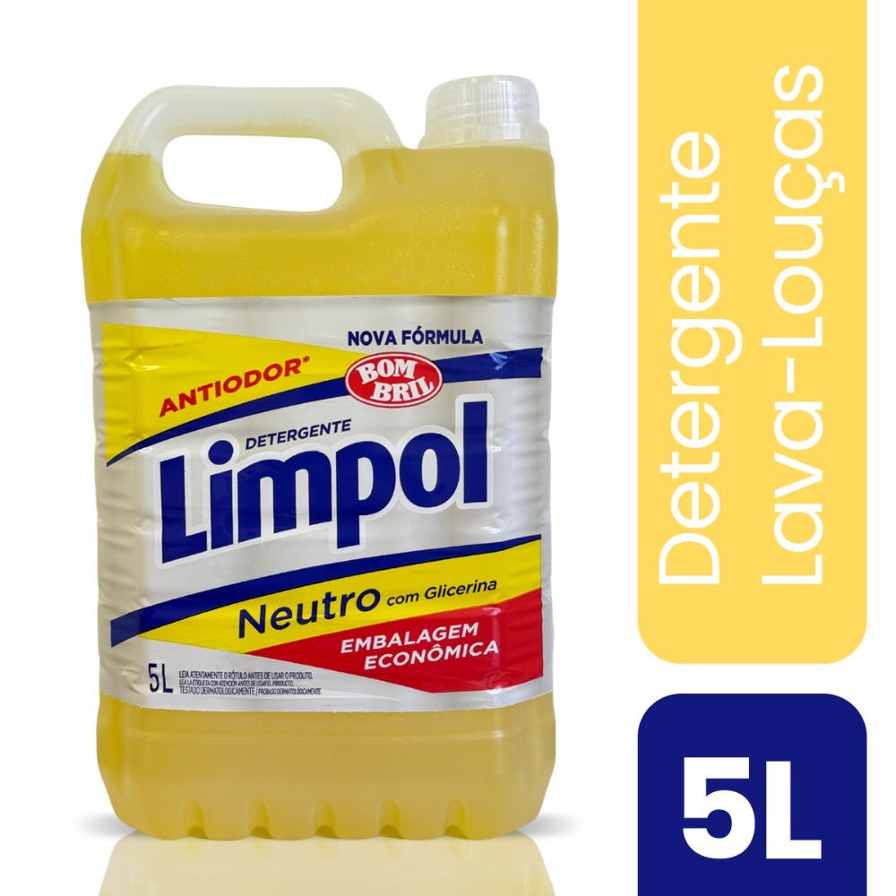 Detergente Neutro com Glicerina Limpol 5 litros
