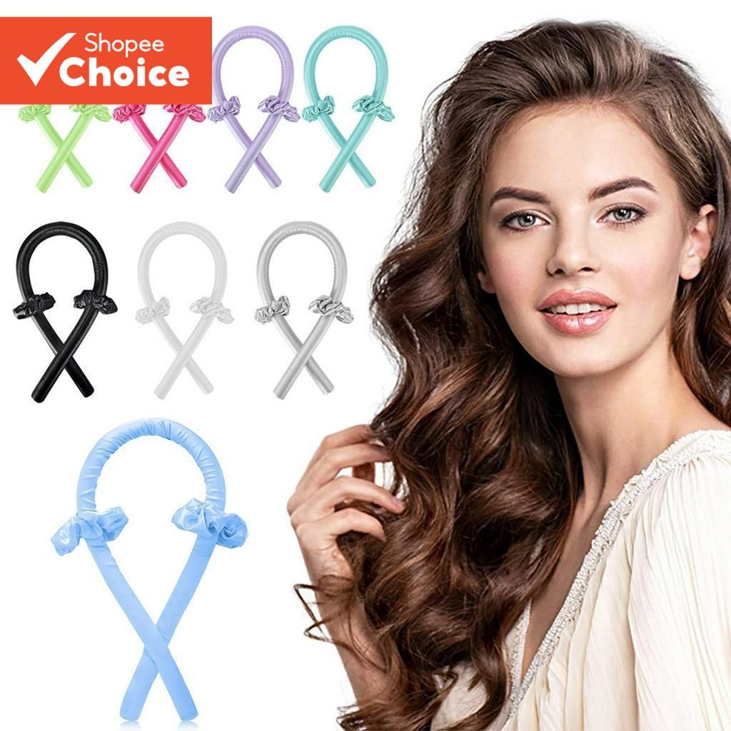 Tiara De Ondulação Sem Calor | Rolo De Cabelo Modelador Preguiçoso De Seda Para Namoro E F...