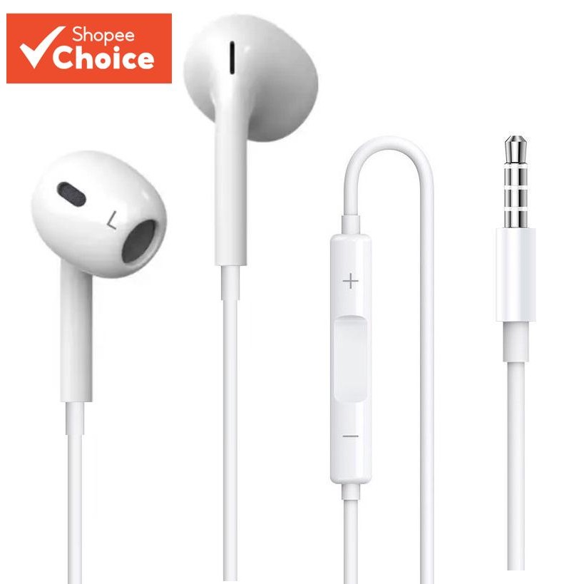 Fone De Ouvido Com Fio De 3.5 Mm Controle De Volume Fones Elegantes E Leves Microfone