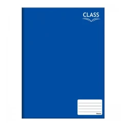 Caderno Brochura Pequeno 14x20cm 80 Folhas Class Azul Foroni