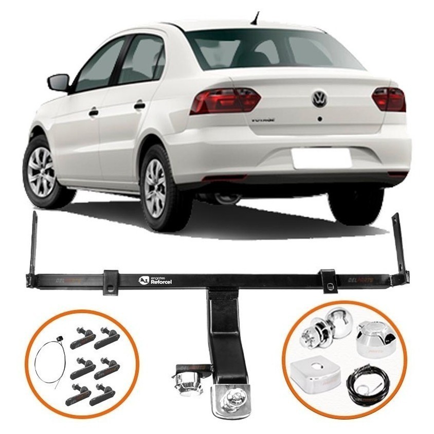 Engate Reboque Rabicho Volkswagen Voyage Inmetro Até 500kg bOM