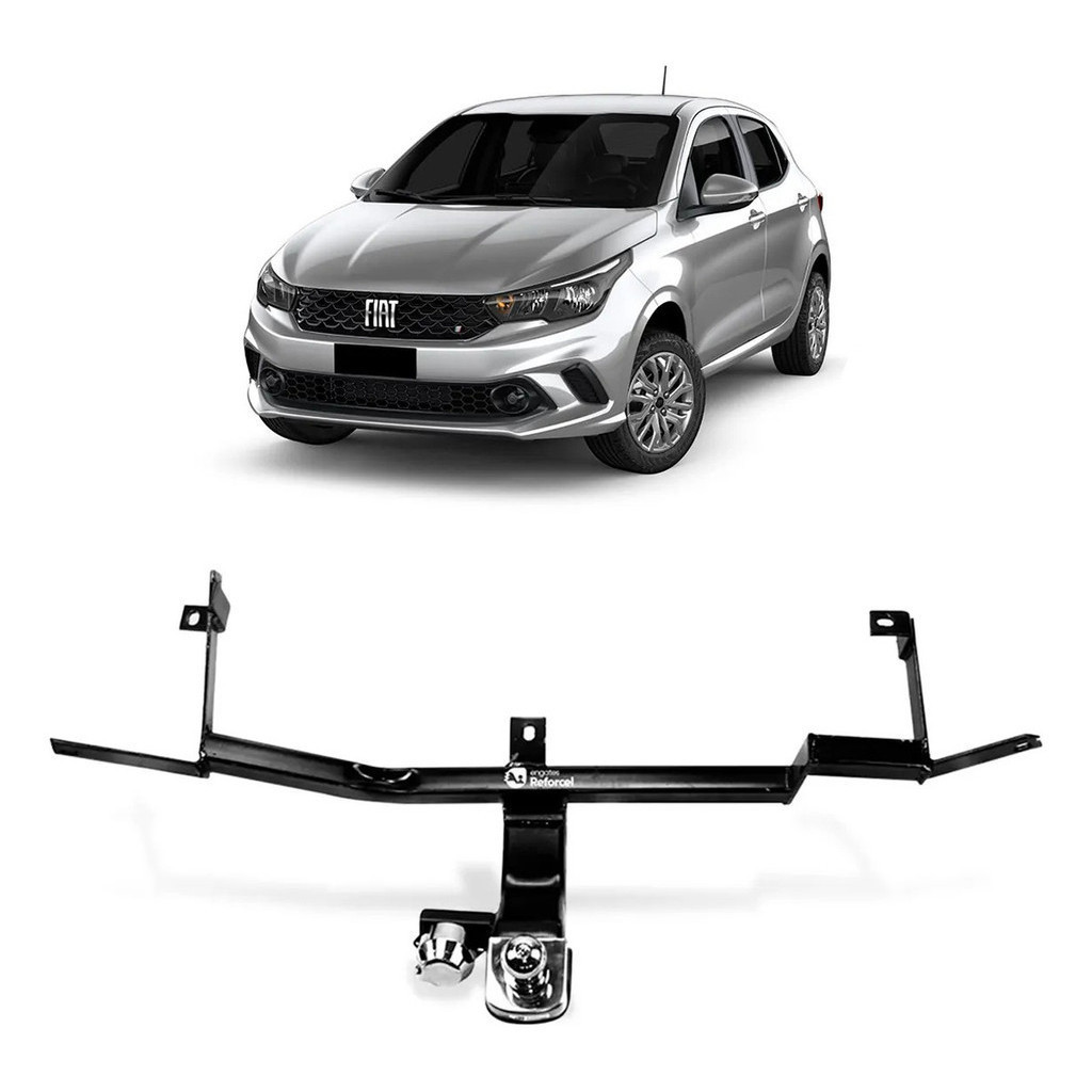 Engate Reboque Rabicho Fiat Argo 500kg Fixo Inmetro Bom .