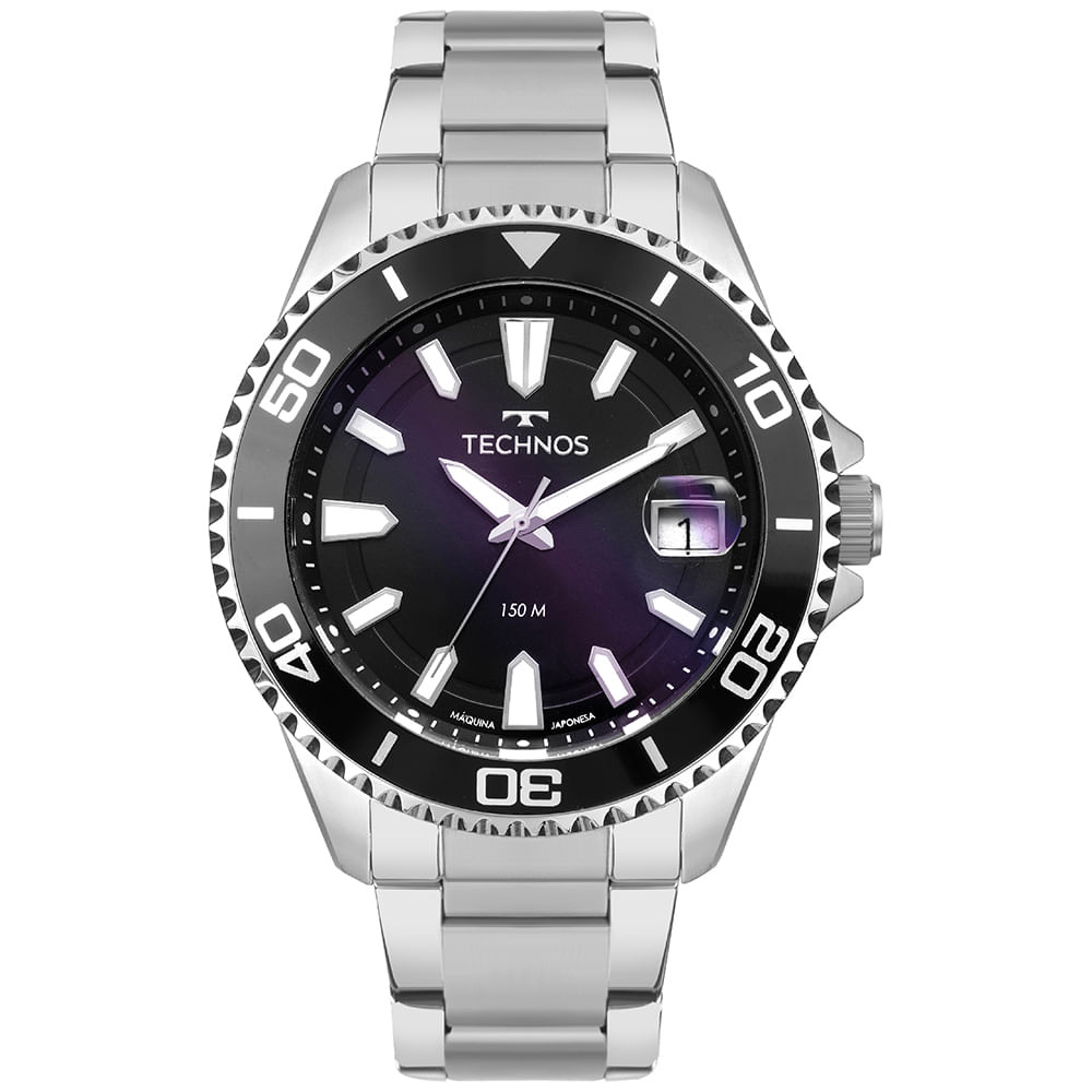 Relógio Technos Masculino Acqua Prata - 2415EH/1P - Watches
