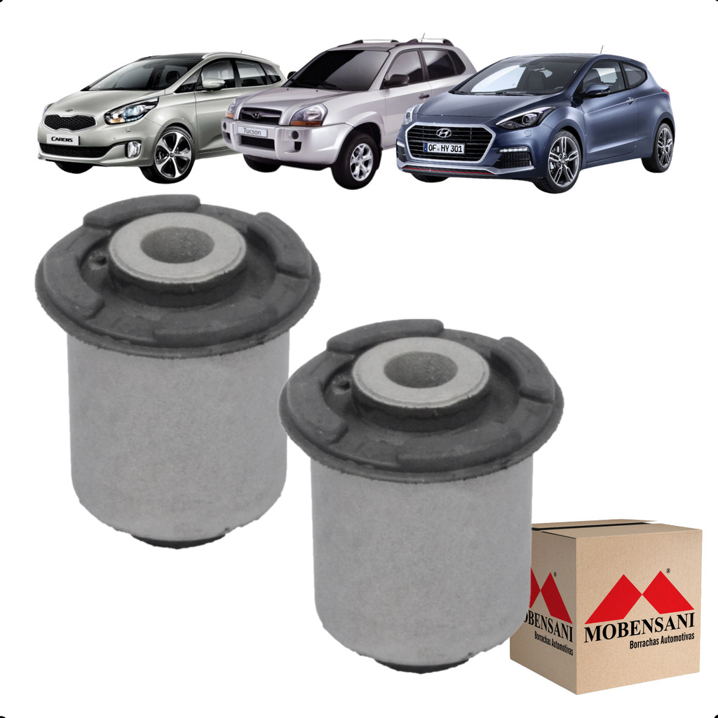 Par Bucha da Bandeja Dianteira (Menor) Tucson i30 Carens Cerato Magentis Sportage