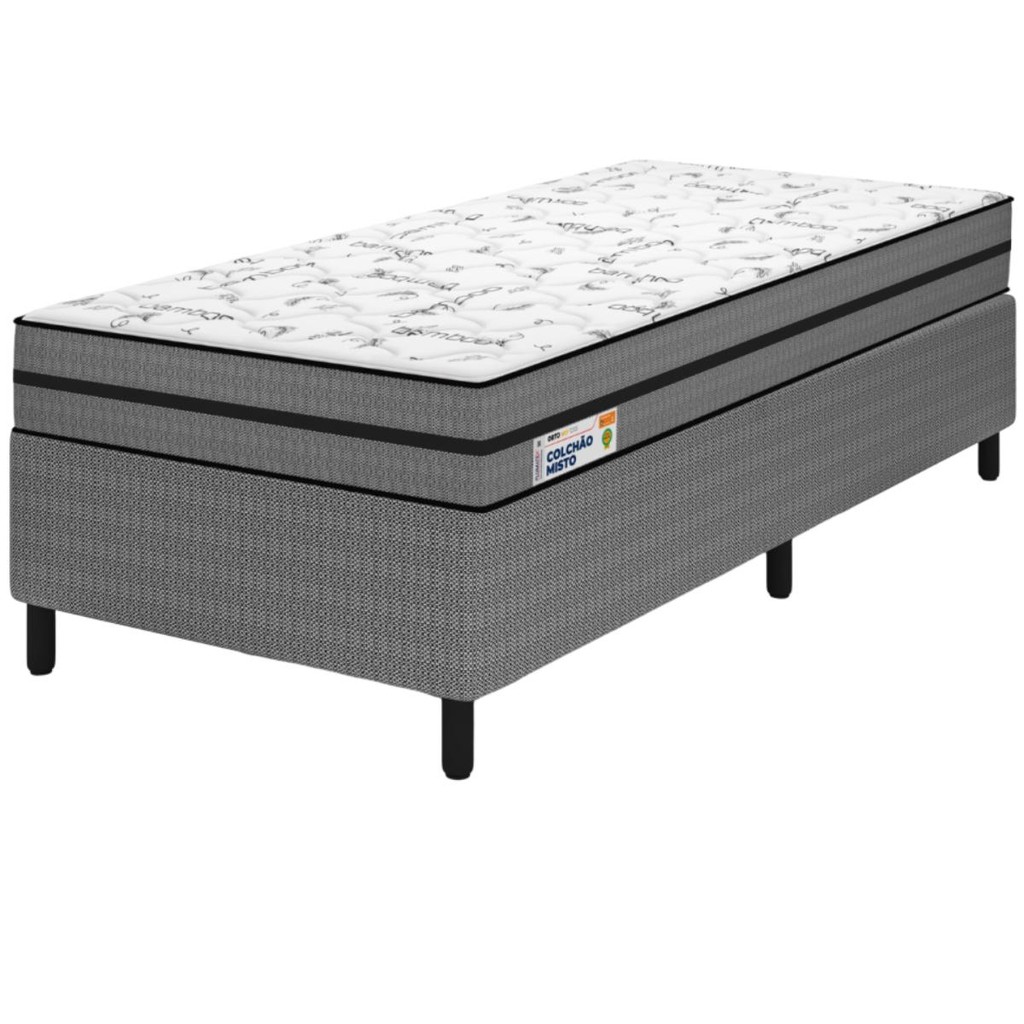 Cama Box Solteiro Ortovip D33 Plumatex em Oferta na Shopee