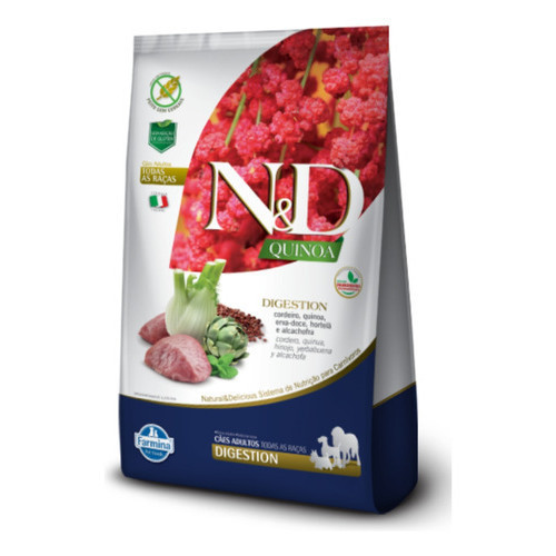 Ração N&d Quinoa Cães Adultos Digestion Cordeiro 10,1kg