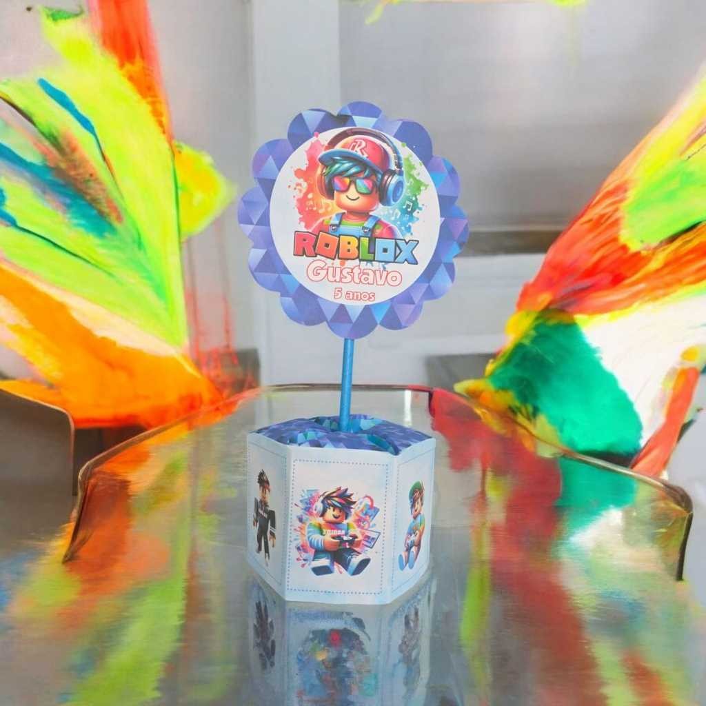 10 Unidades Centro de mesa Festa Infantil Roblox