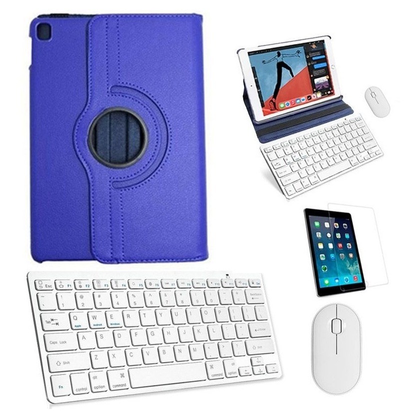 Kit Capa 360 Azul /teclado/mouse/pel iPad Pro 11 2020