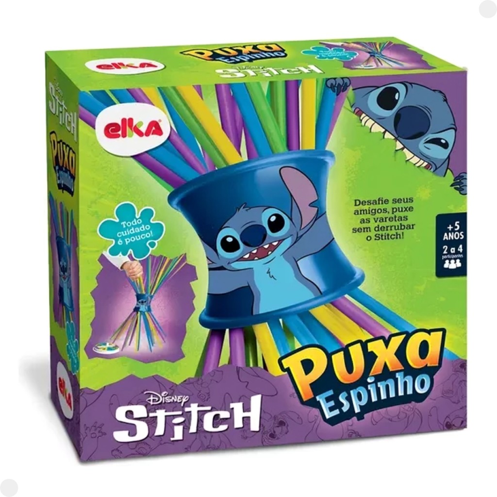 Jogo Infantil Desafio Puxa Espinho Stitch Disney - Elka - Mom & Baby