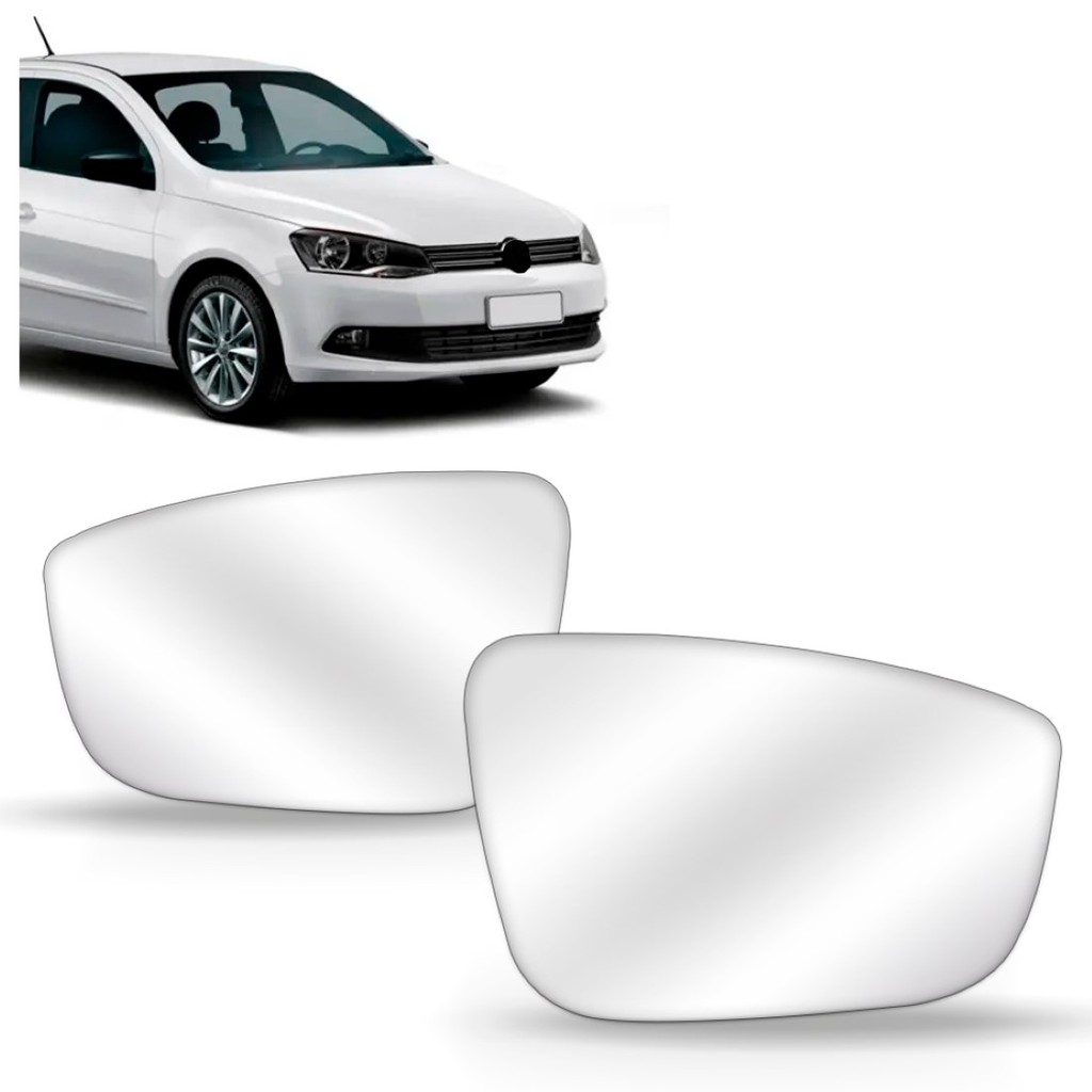PAR LENTE RETROVISOR GOL G6 VOYAGE FOX 2010 2011 2012 2013 2014 2015 2016 2017 COM BASE