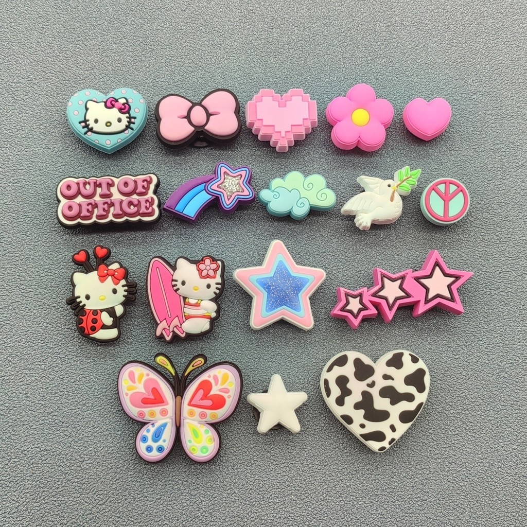 2025 novo estilo buraco sapatos flor praia sapatos acessórios diversão dos desenhos animados DIY decorativo sapato fivel