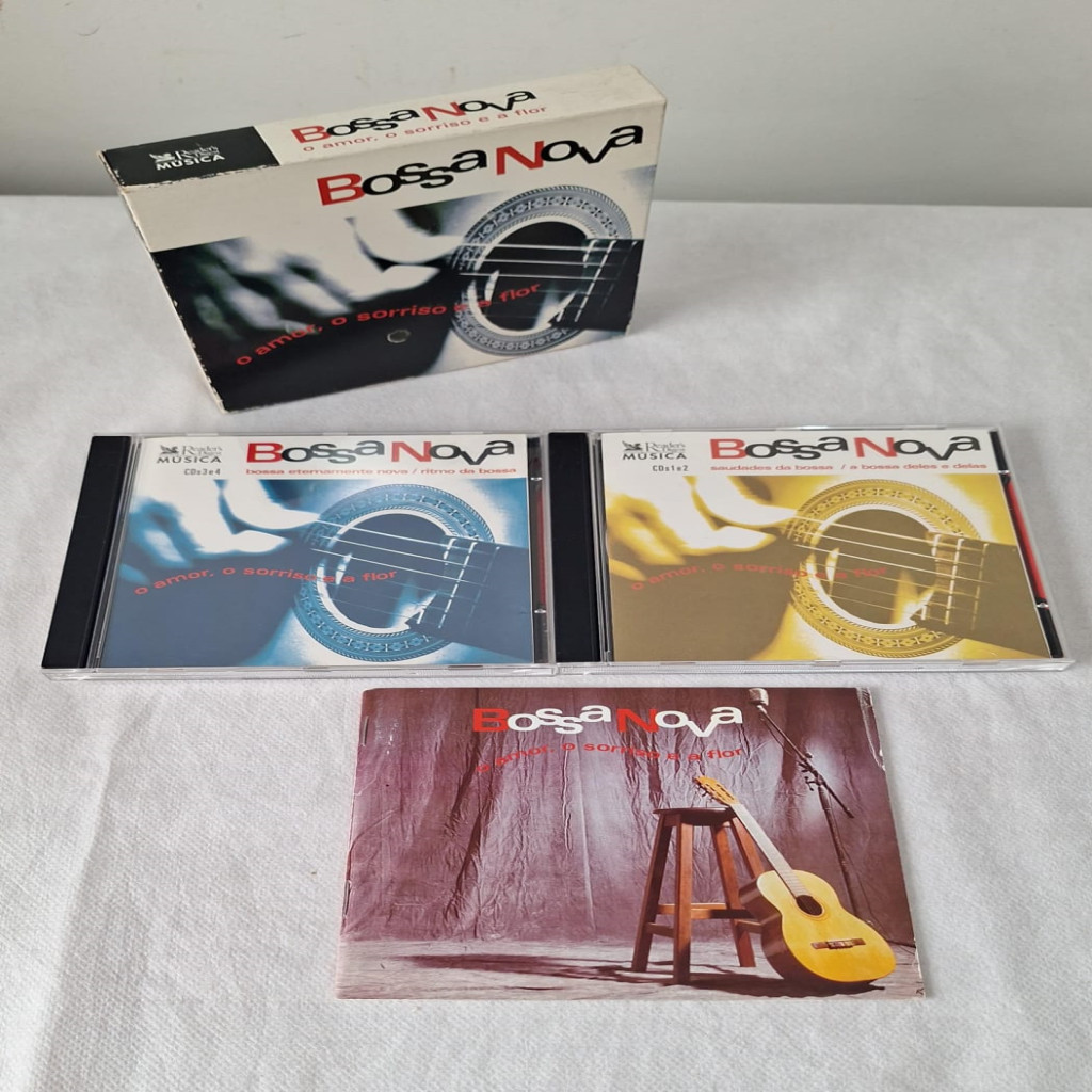 CD Box 4 Cd''s Bossa Nova - O Amor, O Sorriso E A Flor Toquinho & Vinicius e Outros