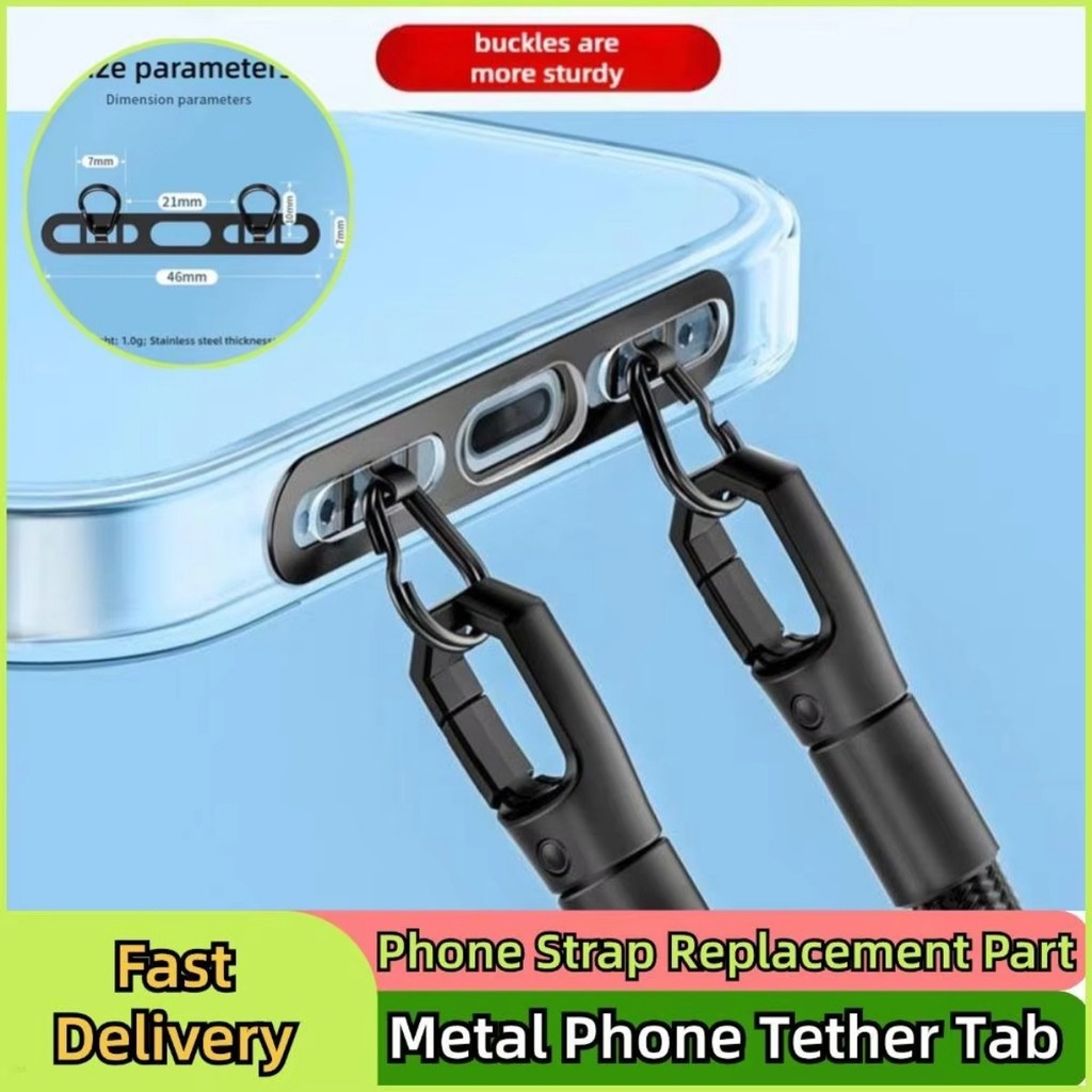Cordão De Metal Ultrafino Para Celular , Cartão De Aço Inoxidável , Anti-Perda , Corda Suspensa , Fivela Dupla , Junta D