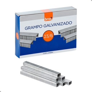 Grampo Para Grampeador Grande Reforçado Profissional 23/6 galvanizado Prende até 30 folhas papel em Oferta na Shopee