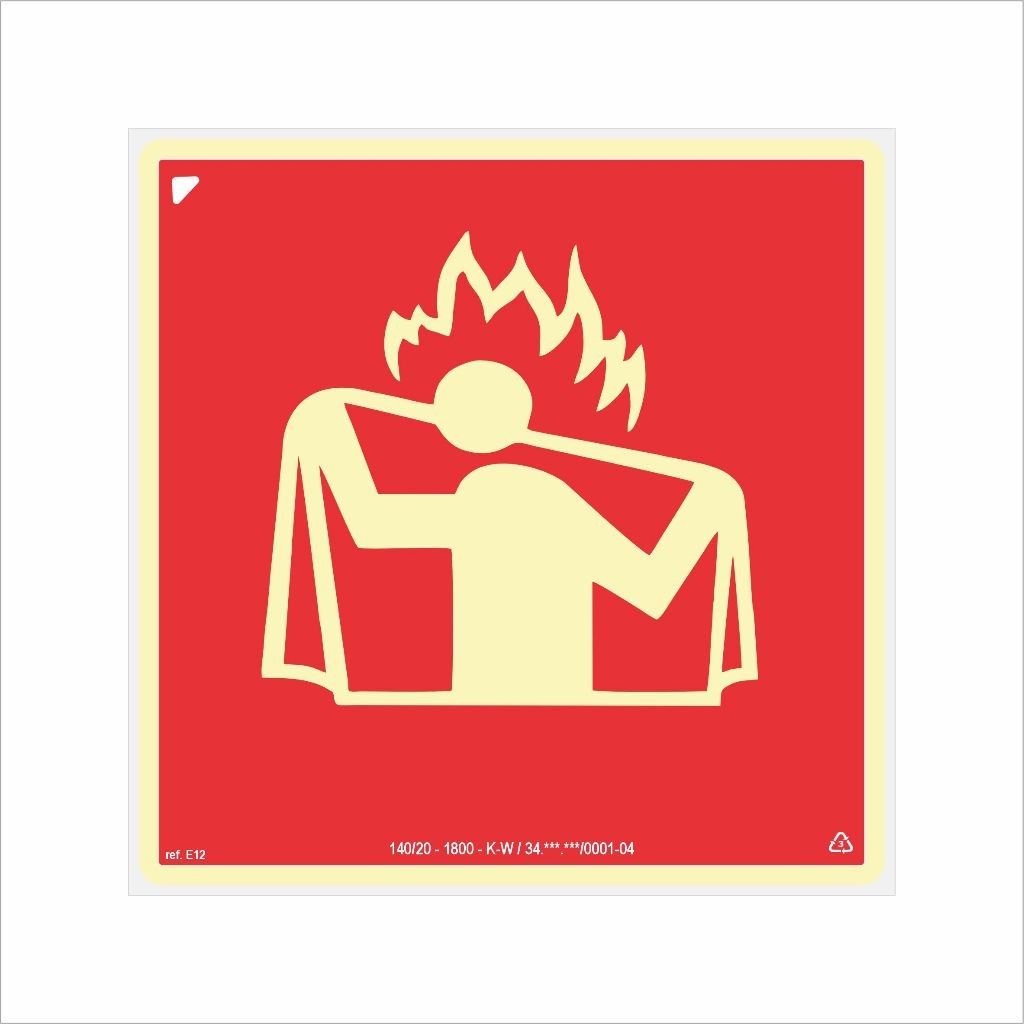 Placa de Sinalização para Manta Anti-Chama