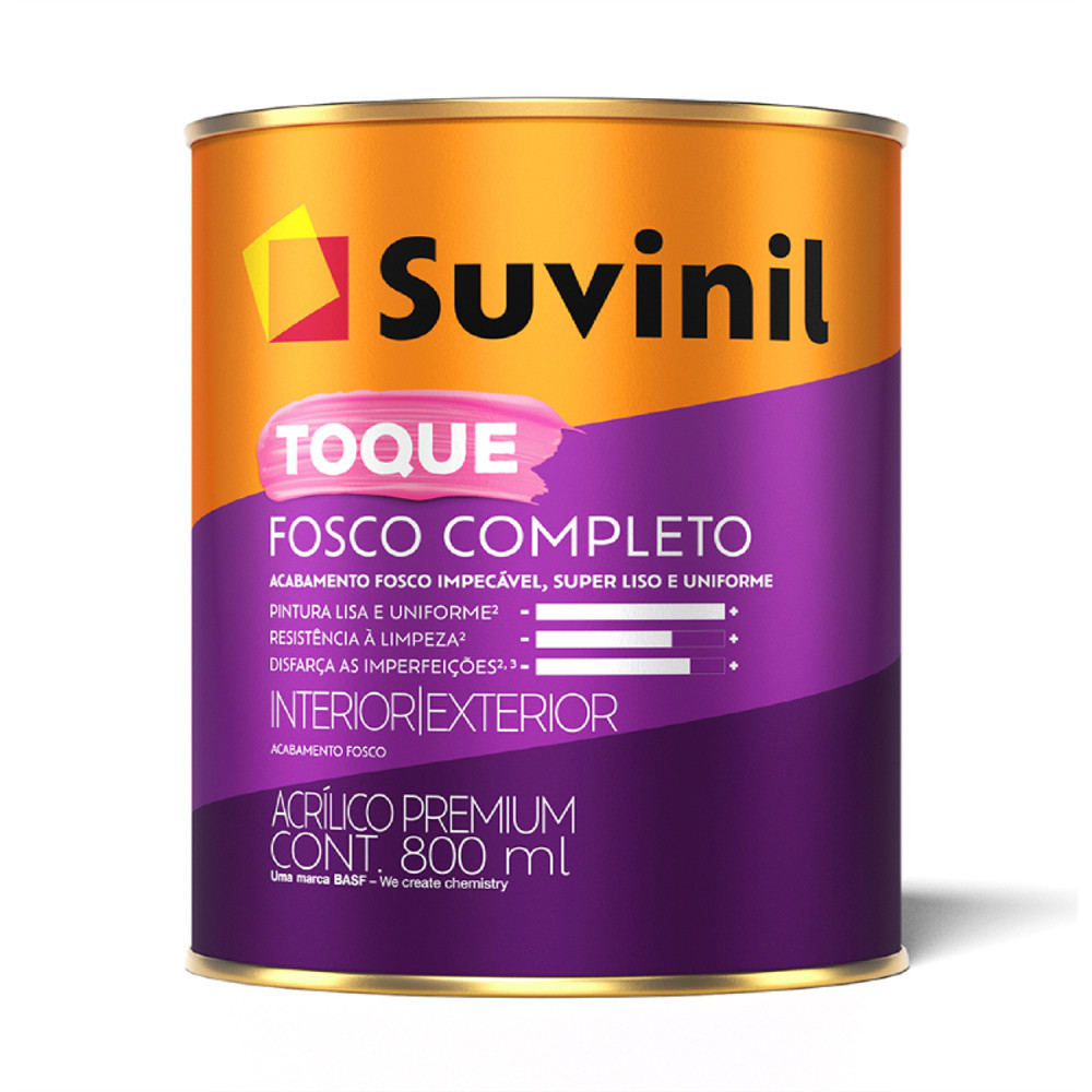 Tinta Toque Fosco Completo Cores Básicas 0,8 Litros Suvinil