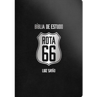Bíblia de Estudo Rota 66 | NVI | Luiz Sayão | Capa Luxo Preta em Oferta na Shopee