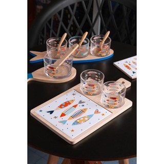 2 Petisqueiras com Bandeja Wolff Iki de Bambu em Oferta na Shopee