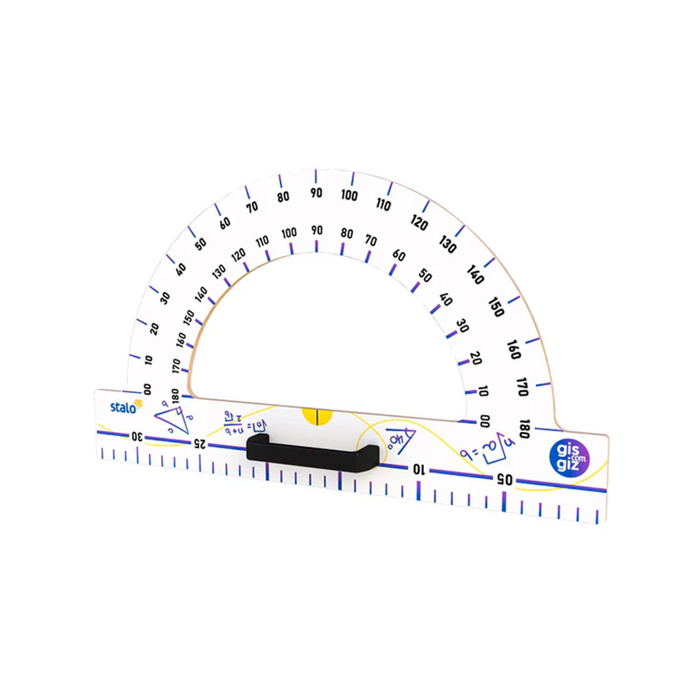 Transferidor de madeira 180 graus 4438 Stalo