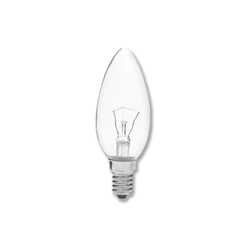 Kit 10 Lâmpadas Incandescente Vela Clara 127V 40W - IC14014