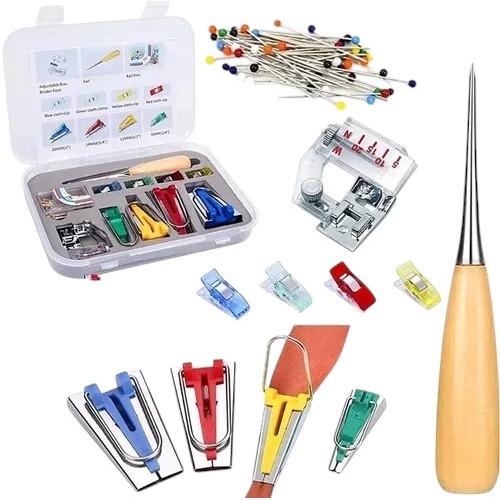 Kit Conjunto Aparelho De Pregar Fazer Vies Manual 8 Peças