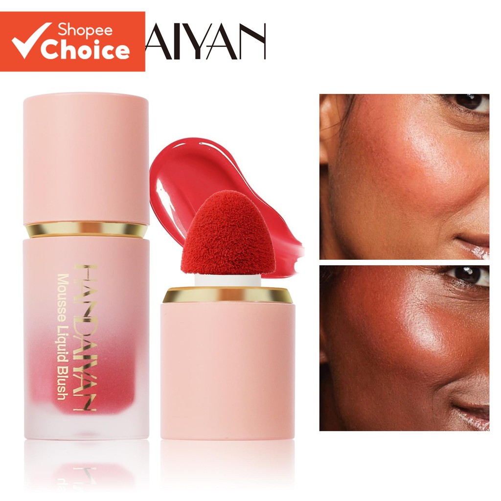 Handaiyan Blush Líquido Nude Natural-Fosco Pigmentado De Longa Duração Para Contorno 6.5ml Escolha Renovação Oficial Da