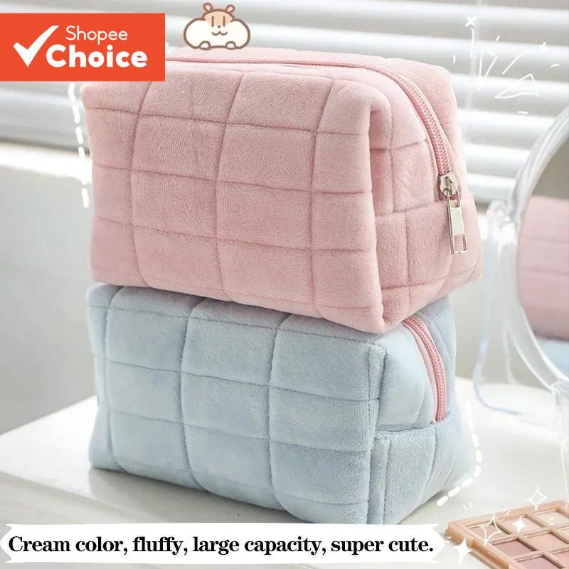 Estojo De Lápis Kawaii Em Formato De Travesseiro Bolsa De Cosméticos De Grande Capacidade ...